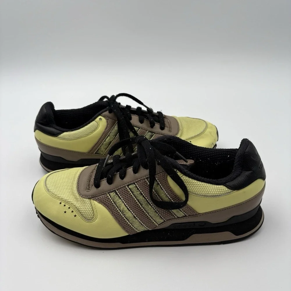 Vintage 2008 Adidas ZX 500 OG Yellow Brown Black 014906 Men's Size 10.5 Retro